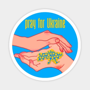 Pray for Ukraine Magnet